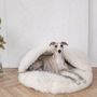 Lits - Grotte pour Animal en Peau de Mouton Naturelle – Blanche - MELLOW CONCEPT STORE