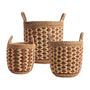 Boîtes de rangement  - Paniers de rangement SEAWEED Set of 3 - TRANQUILLO