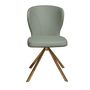 Chairs - Light green leatherette swivel chair - ANGEL CERDÁ
