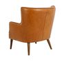 Armchairs - Chester armchair in brown leather - ANGEL CERDÁ