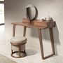 Autres tables - Coiffeuse en bois de noyer avec miroir - ANGEL CERDÁ