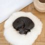 Lits - Lit Rond pour Animal en Peau de Mouton Naturelle - Blanc - MELLOW CONCEPT STORE