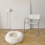 Lits - Lit Rond pour Animal en Peau de Mouton Naturelle - Blanc - MELLOW CONCEPT STORE