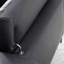 Sofas - Black cowhide chaise longue sofa - ANGEL CERDÁ