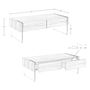 Coffee tables - Glass side coffee table - ANGEL CERDÁ
