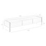 Sideboards - Walnut TV cabinet with glass sides - ANGEL CERDÁ