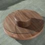 Coffee tables - Walnut round coffee table - ANGEL CERDÁ