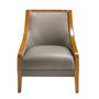 Fauteuils - Fauteuil en cuir gris - ANGEL CERDÁ