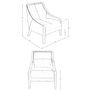 Fauteuils - Fauteuil en cuir gris - ANGEL CERDÁ
