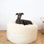 Beds - Oval Natural Wool Pet Bed - White - MELLOW CONCEPT STORE