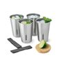 Cuisines de jardin - Ensemble de verres en Inox inoxydable - 4 pièces - Outdoor collection - BLACK+BLUM EUROPE