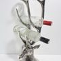 Decorative objects - RACK FOR 3 NICKEL BOTTLES' DEER ' - FANCY