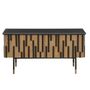 Sideboards - STORAGE UNIT 'ART DECO' OAK BLACK/BEIGE - FANCY