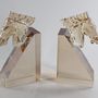 Decorative objects - AMBER CRYSTAL HORSE HEAD BOOKENDS - FANCY