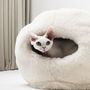 Beds - Nest Natural Sheepskin Pet Bed - White - MELLOW CONCEPT STORE