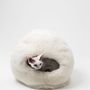 Beds - Nest Natural Sheepskin Pet Bed - White - MELLOW CONCEPT STORE
