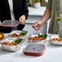Outdoor kitchens - Multifunctional Food Boxes - Microwave Safe, Square - BLACK+BLUM EUROPE