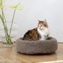 Beds - Round Natural Wool Pet Bed - Beige - MELLOW CONCEPT STORE