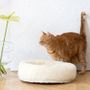 Beds - Round Natural Wool Pet Bed - White - MELLOW CONCEPT STORE