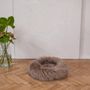 Lits - Lit Rond pour Animal en Peau de Mouton Naturelle - Greige - MELLOW CONCEPT STORE