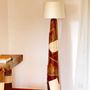 Ceramic - Obelisk totem floor lamp - FUOCO collection - DI VINCENZO POUJOULA