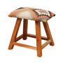 Stools - Kilim stool Winter - CHEHOMA