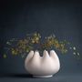 Vases - RHIZOM Piccolo vase, porcelain, white, decoration - KLATT OBJECTS