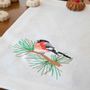 Table linen - UNI — 6 embroidered placemats made of pure linen - NORA V