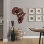 Wine accessories - Africa wall mounted steel wine rack 26 bottles - INCREDIBLE DESIGNS
