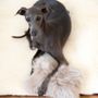 Decorative objects - Natural Sheepskin Dog Toy: Bone - Beige - MELLOW CONCEPT STORE