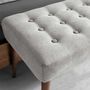 Bancs - Tabouret en tissu gris foncé - ANGEL CERDÁ