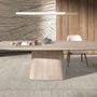 Dining Tables - Oval barrel dining table in porcelain marble - ANGEL CERDÁ