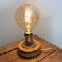 Objets de décoration - Lampe à poser en Grès avec Ampoule Tourbillon - LES POTERIES DE SWANE