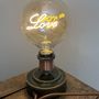 Objets de décoration - Lampe à poser en Grès avec Ampoule Love - LES POTERIES DE SWANE