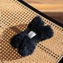 Decorative objects - Natural Woolen Dog Toy: Bone - Charcoal - MELLOW CONCEPT STORE