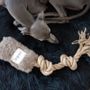 Decorative objects - Natural Woolen Dog Tug Toy - Beige - MELLOW CONCEPT STORE