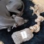 Decorative objects - Natural Woolen Dog Tug Toy - Beige - MELLOW CONCEPT STORE