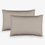 Bed linens - Set of 2pcs cotton pillowcases,50x70cm, Grey - DILIOS