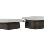 Coffee tables - S/2 TABLES ASS. 'NAMUR' BROWN/BLACK - FANCY