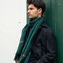Foulards et écharpes - Écharpe homme vert foncé laine - AV08 PARIS