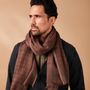 Foulards et écharpes - Echarpe homme marron ALTYN EMEL - AV08 PARIS