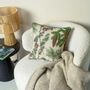 Fabric cushions - Linen Cushion Cover │ SHADY CONIFERS - LINOROOM 100% LINEN TEXTILES