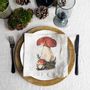 Table linen - 100% Linen Napkins ǀ FOREST MUSHROOM - LINOROOM 100% LINEN TEXTILES