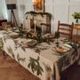 Table cloths - Shady Conifers ǀ 100% Linen Tablecloth - LINOROOM 100% LINEN TEXTILES