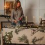 Table cloths - Shady Conifers ǀ 100% Linen Tablecloth - LINOROOM 100% LINEN TEXTILES