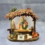Crèches et santons - Crèche Rustique LED avec Animaux, Lumière Chaleureuse, Minuterie et Type-C - BLUE STAR B.V.