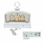 Nativity scenes and santons - White LED Nativity Lantern with Gothic Arches, Warm White Light, Timer & DC - BLUE STAR B.V.