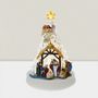 Nativity scenes and santons - LED Nativity Scene with Tree & Angel – Lighted with Music - BLUE STAR B.V.