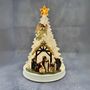 Nativity scenes and santons - LED Nativity Scene with Tree & Angel – Lighted with Music - BLUE STAR B.V.