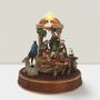 Crèches et santons - Crèche LED – Rois Mages avec Lumière, Rotation & Musique - BLUE STAR B.V.